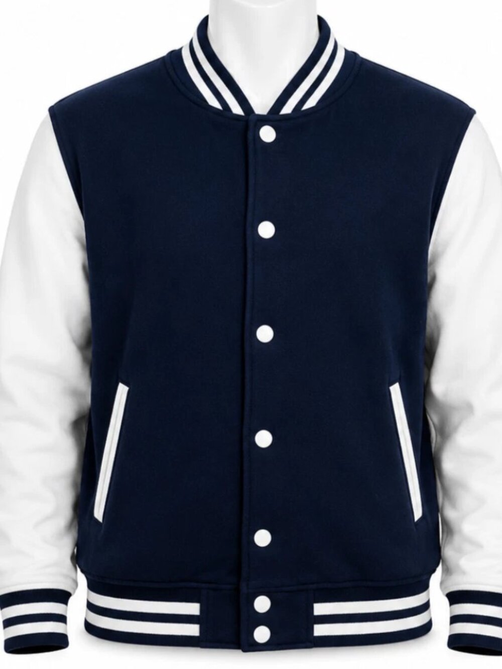 VTG - TOOL JEANS - Y2K Era Navy / White Varsity Style Cotton Jacket LARGE - EUC